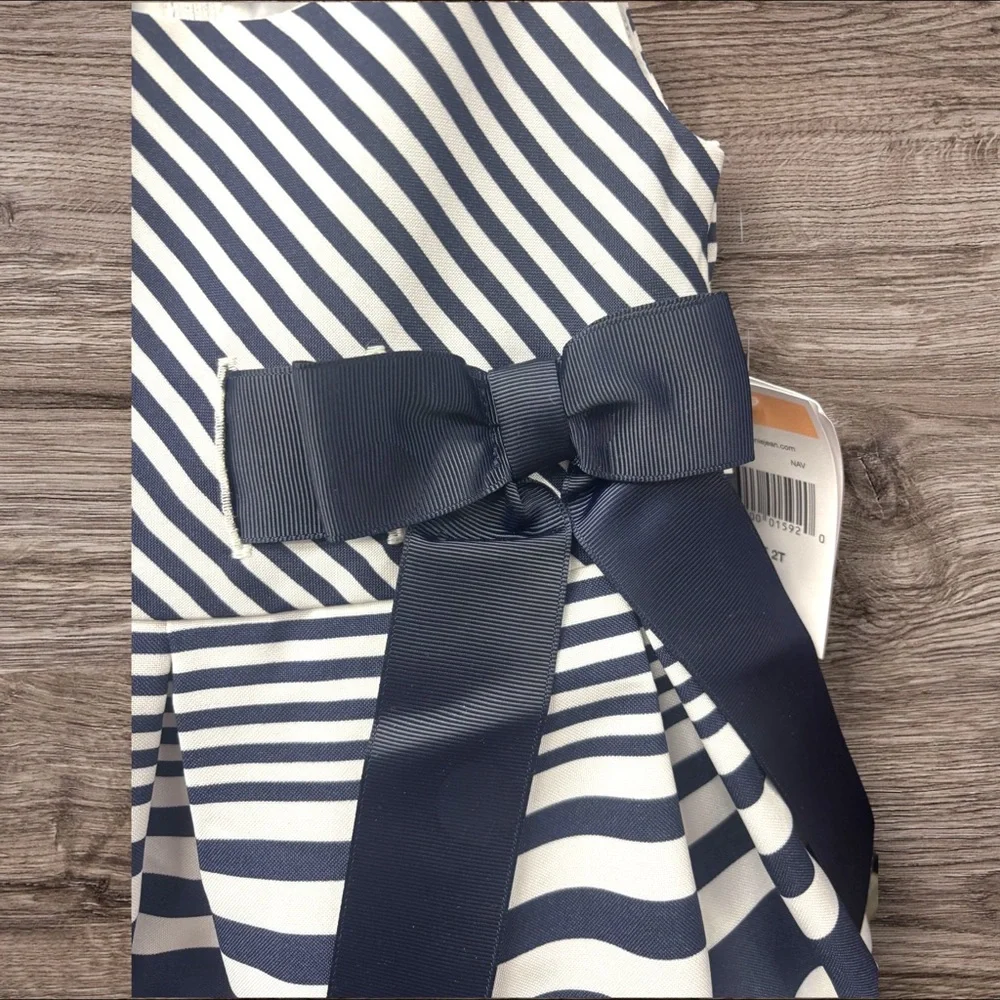 NWT Bonnie Jean 2T Pleated Sundress Sleeveless Halter. 15% off w 2+ bundle. - Picture 3 of 9